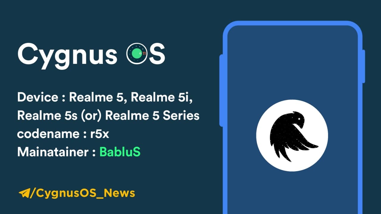 Read more about the article Cygnus OS with Android 11 For Realme 5/5i/5s (r5x)
