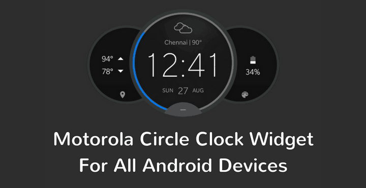 Moto Time and Weather Widget Port
