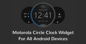 Moto Time and Weather Widget Port